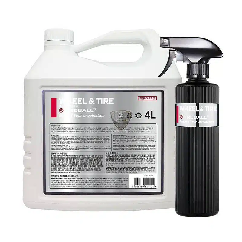 Nettoyant jantes et pneus voiture